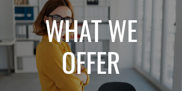 What we offer